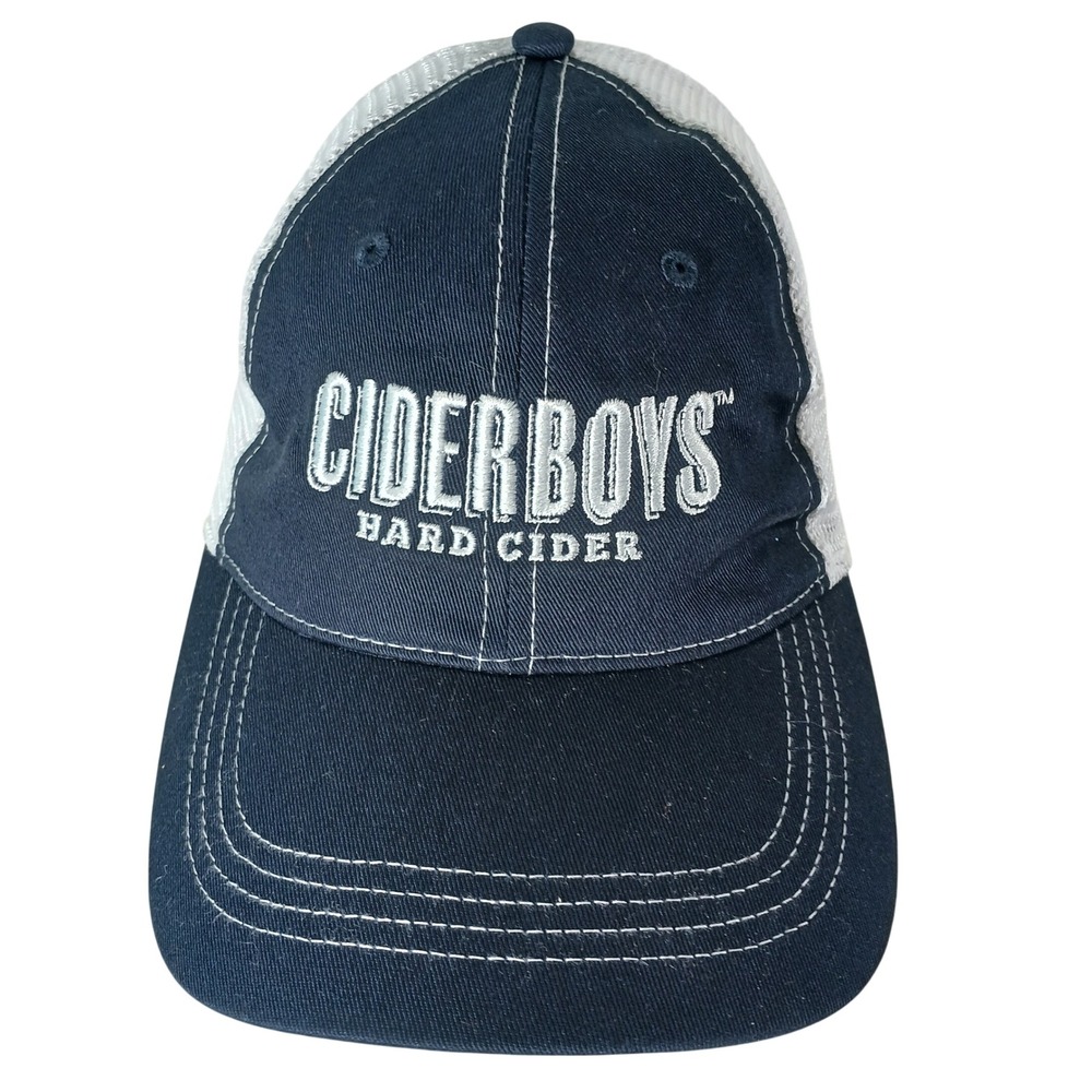 Ciderboys Hard Cider Navy Blue White Trucker‎ Hat Baseball Cap Adult